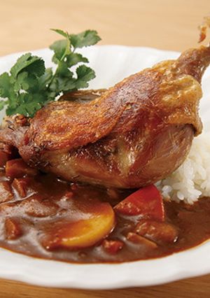 鴨のコンフィカレー パクチー添え-レシピのメイン写真