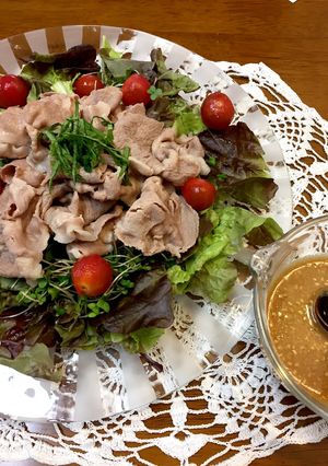 自家製ゴマだれ☆豚冷しゃぶサラダ-レシピのメイン写真