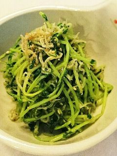 豆苗とジャコの中華炒め-レシピのメイン写真