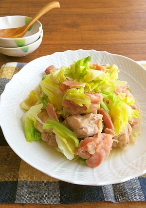 鶏とキャベツの蒸し煮☆アンチョビバター味-レシピのメイン写真