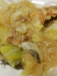 ちゃんぽん風 春雨炒め ご飯がススム-レシピのメイン写真
