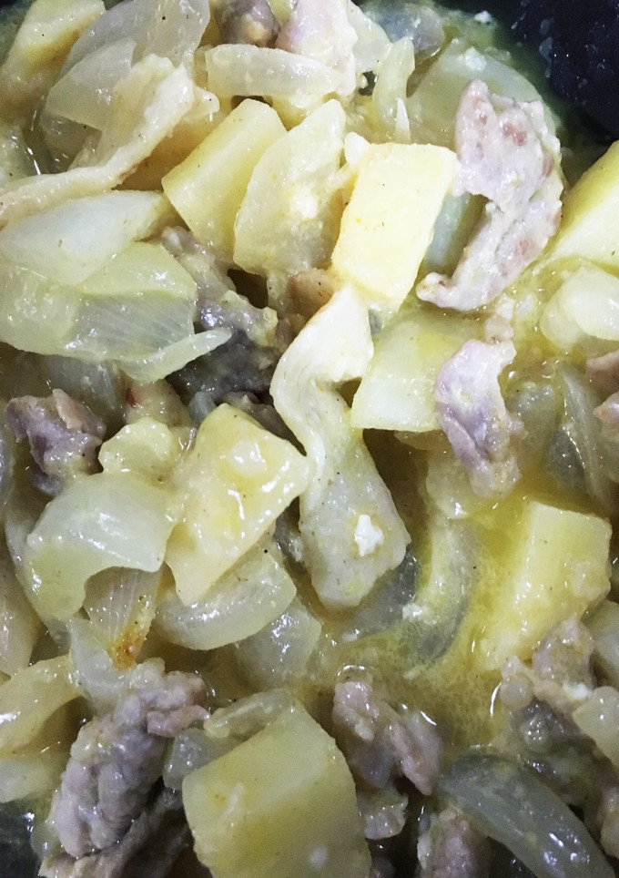 じゃがいもと豚肉のカレーマヨ炒め-レシピのメイン写真