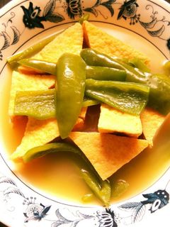冷めても美味しい♪ピーマンと厚揚げの煮物-レシピのメイン写真
