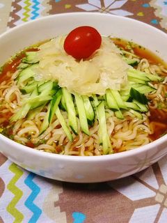 ガリときゅうりの醤油冷やし麺-レシピのメイン写真