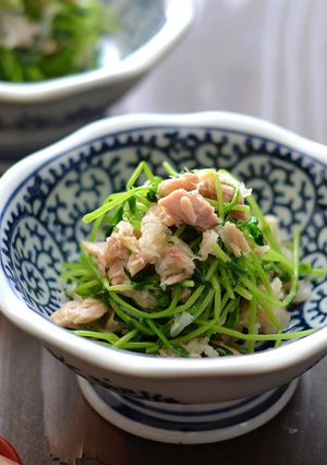 豆苗とツナのさっぱりおろし和え-レシピのメイン写真