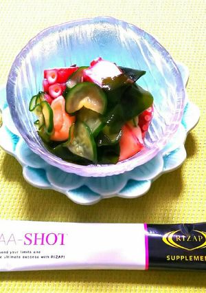 低糖質レシピ☆EAAで蛸と胡瓜の酢の物-レシピのメイン写真