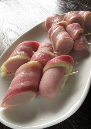 魚肉ソーセージの♪ベーコンチーズ巻-レシピのメイン写真