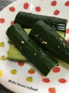 簡単☆きゅうりの漬け物 ごまで中華風-レシピのメイン写真