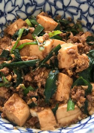 簡単本格!!辛くないニラと卵の麻婆豆腐-レシピのメイン写真