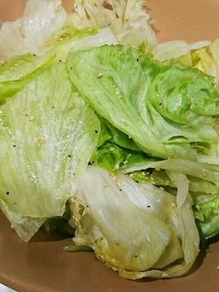 モリモリ食べれる♪簡単レタスだけサラダ♡-レシピのメイン写真
