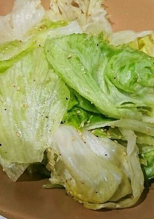 モリモリ食べれる♪簡単レタスだけサラダ♡-レシピのメイン写真