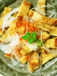 新玉ねぎと焼き油揚げ-レシピのメイン写真