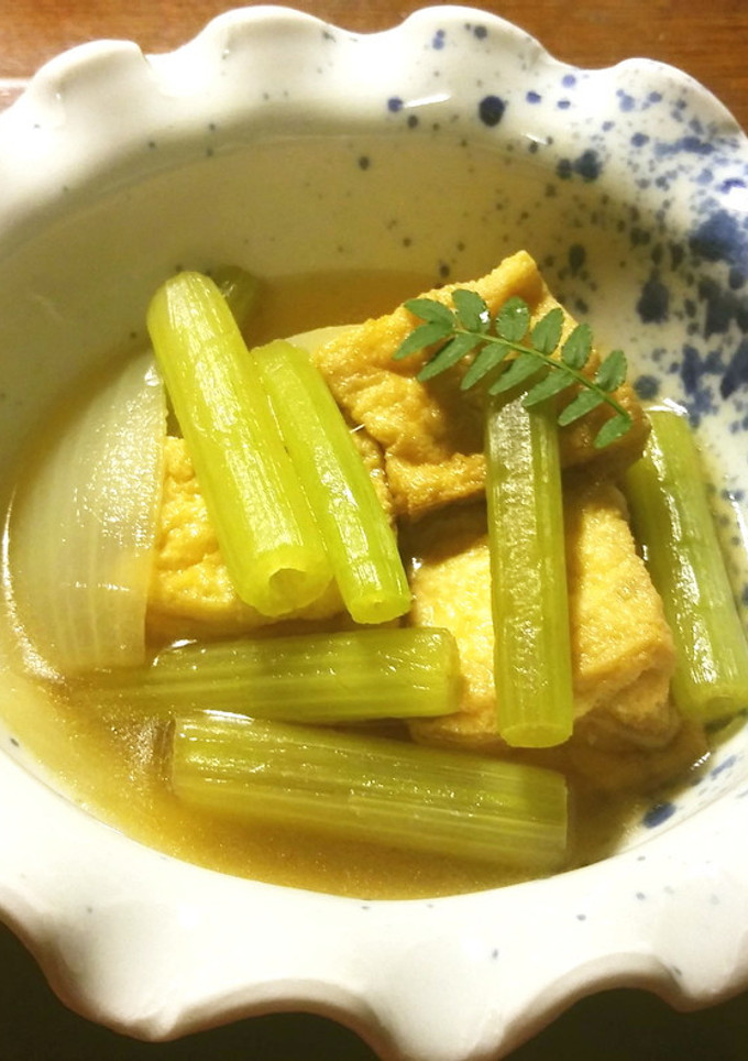 蕗と厚揚げの煮物-レシピのメイン写真