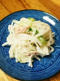 ツナ缶で大根サラダ-レシピのメイン写真