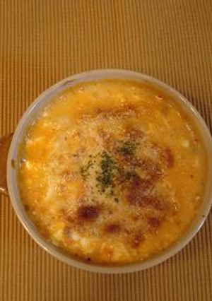 お豆腐でもっちり♪キムチマヨグラタン-レシピのメイン写真