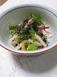 簡単☆大根水菜しそ梅でさっぱりサラダ♪-レシピのメイン写真