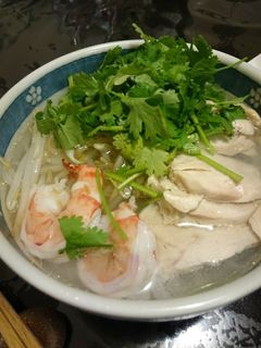 簡単!鶏の茹で汁であっさりフォー-レシピのメイン写真