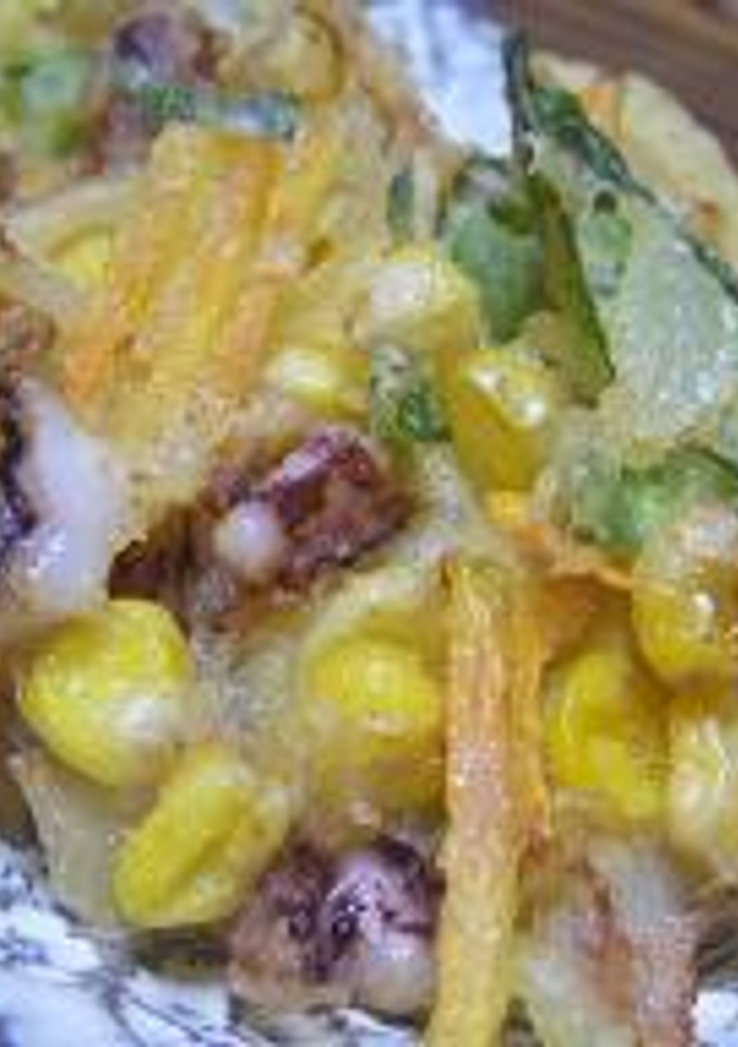 イカげそ～余り野菜で、かき揚げだよー♪-レシピのメイン写真