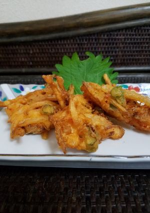 小海老キムチチーズのかき揚げ☆おつまみに-レシピのメイン写真
