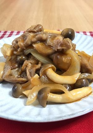 豚薄切り肉のバーベキューソース炒め-レシピのメイン写真