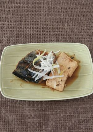 サワラの煮付け、豆腐添え-レシピのメイン写真