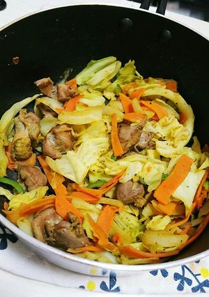 ヘルシーうまうま！砂肝カレー炒め！-レシピのメイン写真