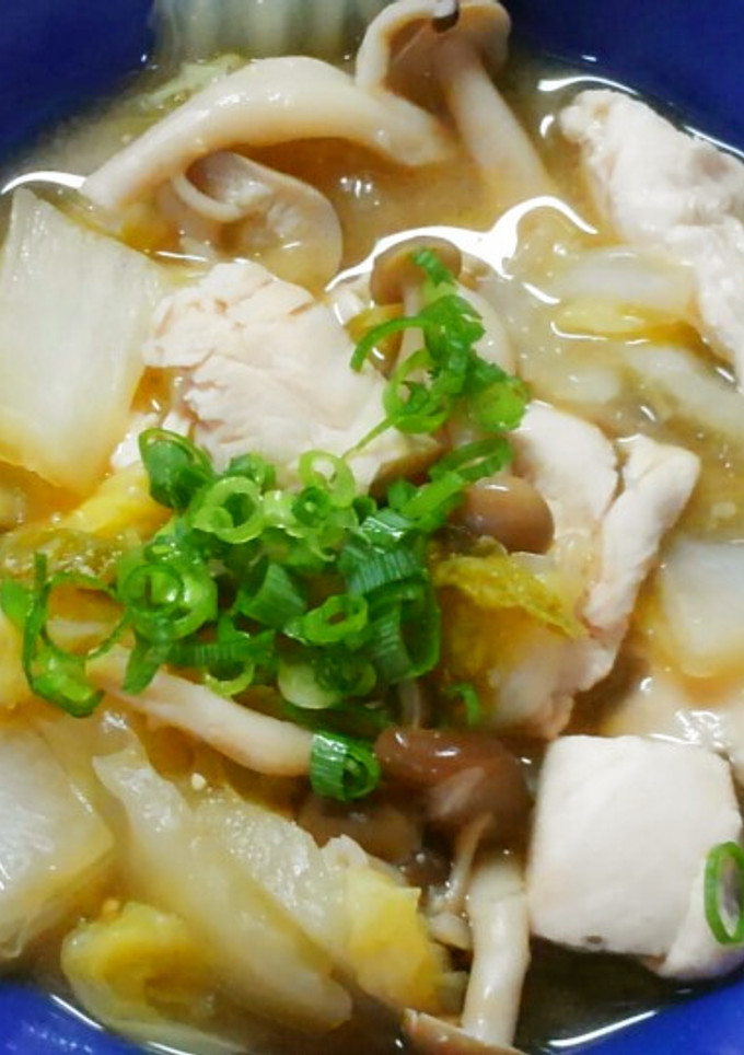 簡単＊和食♪鶏ささみと白菜しめじの味噌煮-レシピのメイン写真