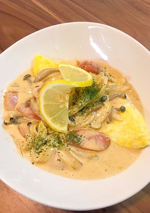オムレツonたっぷり野菜のレモンクリーム-レシピのメイン写真