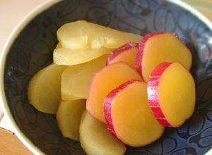 お鍋一つで簡単おやつ☆さつまいも林檎煮☆-レシピのメイン写真