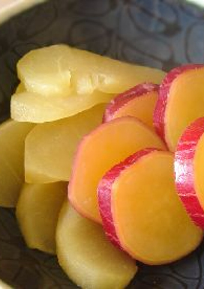 お鍋一つで簡単おやつ☆さつまいも林檎煮☆-レシピのメイン写真