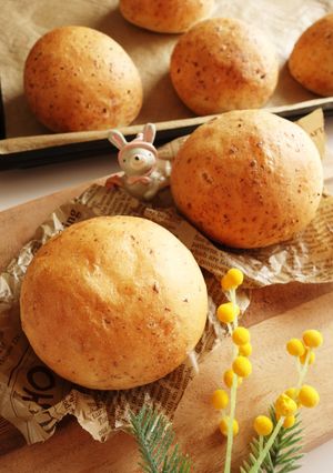 カルボナーラ丸パン（チーズ・ベーコン）-レシピのメイン写真
