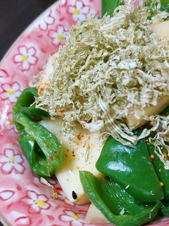 タケノコとピーマンの煮浸し-レシピのメイン写真