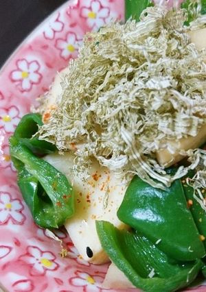 タケノコとピーマンの煮浸し-レシピのメイン写真