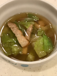 自家製焼き豚とレタスの中華スープ!-レシピのメイン写真