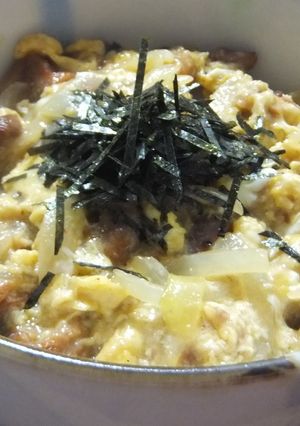簡単＆時短☆焼き鳥缶の親子丼♪-レシピのメイン写真