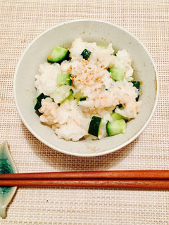 梅とキュウリのさっぱり混ぜこみご飯-レシピのメイン写真