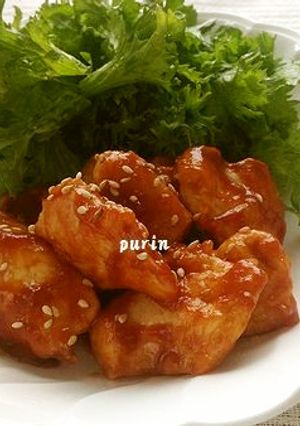 鶏胸肉　de　韓国風甘辛炒め-レシピのメイン写真