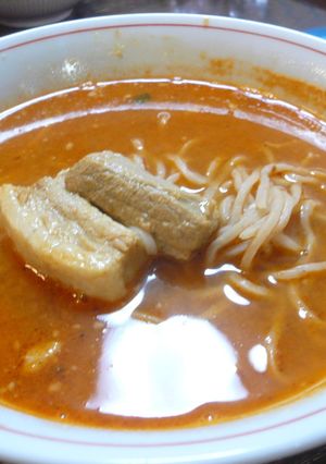 ピリ辛角煮☆ロカボ中華担々麺風-レシピのメイン写真