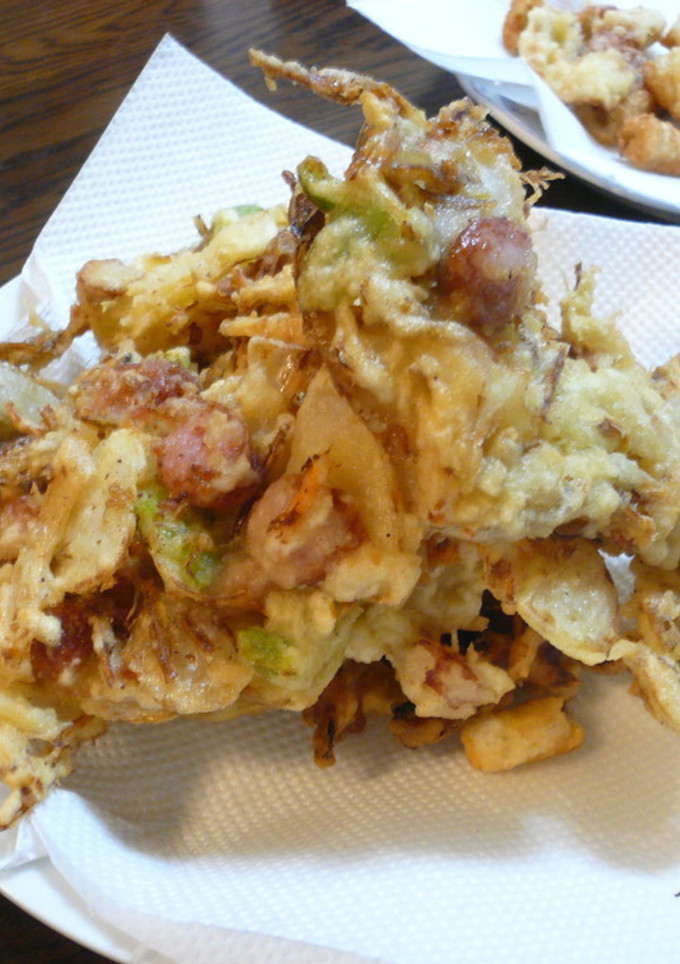 玉ねぎと煮干しガラと人参等かき揚げ-レシピのメイン写真
