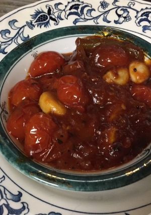 プチトマト＆にんにくサラダの簡単ソース！-レシピのメイン写真