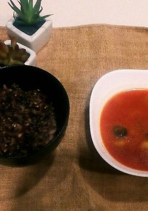 ダイエットに!トマトと豆のスープ!-レシピのメイン写真