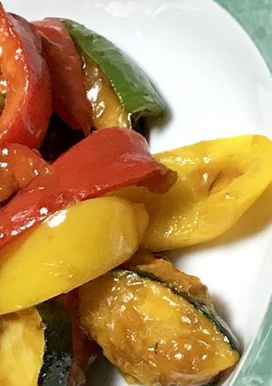夏野菜で甘酢あんかけ-レシピのメイン写真
