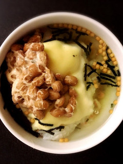 チーズと納豆のお茶漬け-レシピのメイン写真