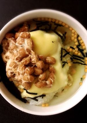 チーズと納豆のお茶漬け-レシピのメイン写真