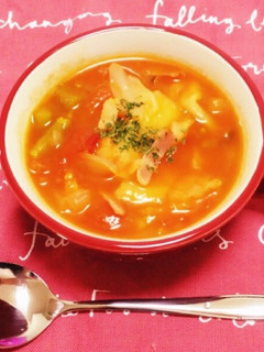 朝食にも手軽に♪ミネストローネ♪-レシピのメイン写真