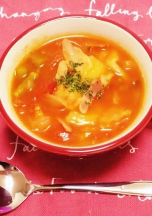 朝食にも手軽に♪ミネストローネ♪-レシピのメイン写真