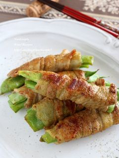 ジャンボいんげんの豚肉巻き-レシピのメイン写真