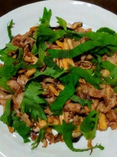 大葉で食べる☆エリンギ豚肉ポン酢炒め-レシピのメイン写真