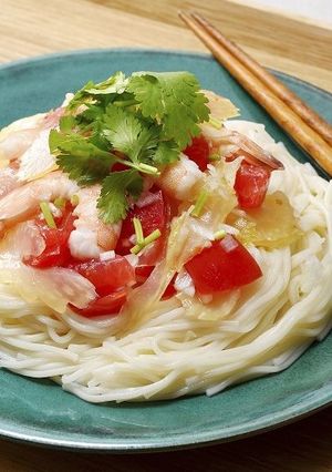 トマトとセロリのエスニック温麺･うーめん-レシピのメイン写真