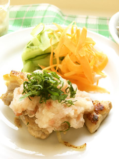 鶏ソテー*ハニー梅みぞれソース*うま塩-レシピのメイン写真